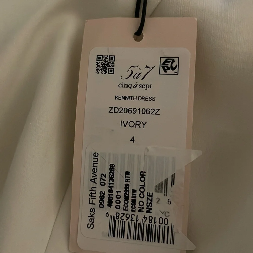 Cinq a Sept Kennith Dress in Ivory - Picture 12 of 16